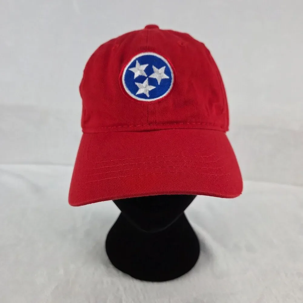 Tennessee Titans Tristar Logo Red Adjustable Baseball Cap Hat Strapback‎
